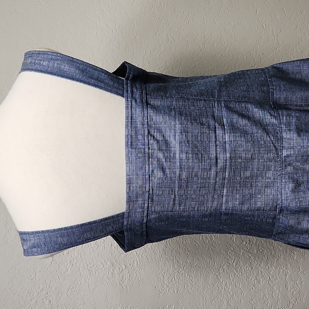NWOT Derek Lam Indigo Blue Comfy Button Down w/Pockets Jumper Dress Sz. 12 - Picture 7 of 10